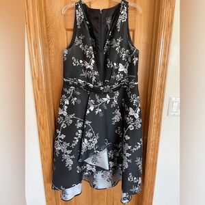 Adrianna Papell High/Low Floral Cocktail Dress